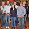 Stehen beim Feuerwehrverein für die nächsten sechs Jahre an der Spitze: (von links) Thomas Hering, Dieter Dorsch, Christian Sämann, Simone Dorsch, Siegfried Sußner, Thomas Dreßel, Andreas Braun und Matthias Geuder.