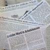 Am Tag nach der Tat ging die Ochsenfurter Zeitung noch von einem Mord an Egmont Heim aus, ein Fehler, wie sich im Prozess zeigen sollte.