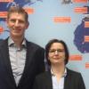Die beiden Neuprokuristen der Arnold-Gruppe aus Rimpar, Walter Niederländer und Heike Fuchs.