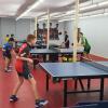 Gemeinsam Spaß haben beim Tischtennisspielen und sich technisch weiterentwickeln: Blick in das Shakehands-Studio in der Martin-Reinhard-Straße in Bad Königshofen, wo Hobby-Tischtennisspieler nach Herzenslust trainieren können. Links im Bild Koji Itagaki, Cheftrainer der Bad Königshöfer Tischtennisprofis. Gemeinsam Spaß haben beim Tischtennisspielen und sich technisch weiterentwickeln: Blick in das Shakehands-Studio in der Martin-Reinhard-Straße in Bad Königshofen, wo Hobby-Tischtennisspieler nach Herzenslust trainieren können. Links im Bild Koji Itagaki, Cheftrainer der Bad Königshöfer Tischtennisprofis.