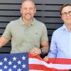 MdB Alexander Hoffmann verabschiedet PPP-Stipendiaten Tobias Becker in die USA.