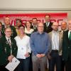 Bei der Jahreshauptversammlung der Schützenvereine im Schützengau Würzburg wurde Ehre zuteil, wem Ehre gebührt: v.l.: Mathias Dörrie (Bezirksschützenmeister), Waltraud Heiß (Estenfeld), Carsten Bauer (Schützenmeister Estenfeld), Thilo Böhm (stellv. Gaujugendleiter) Heike Gretsch (Schriftführerin Eibelstadt), Heike Dziura (HSG Würzburg), Peter Dziura (HSG Würzburg), Andreas Thumann (Sommerhausen), Christian Kühn (Landesschützenmeister), Stefan Furkel (Sommerhausen), Axel Höfler (Gauschützenmeister), Klaus Schöll (stellv. Gauschützenmeister) Bei der Jahreshauptversammlung der Schützenvereine im Schützengau Würzburg wurde Ehre zuteil, wem Ehre gebührt: v.l.: Mathias Dörrie (Bezirksschützenmeister), Waltraud Heiß (Estenfeld), Carsten Bauer (Schützenmeister Estenfeld), Thilo Böhm (stellv. Gaujugendleiter) Heike Gretsch (Schriftführerin Eibelstadt), Heike Dziura (HSG Würzburg), Peter Dziura (HSG Würzburg), Andreas Thumann (Sommerhausen), Christian Kühn (Landesschützenmeister), Stefan Furkel (Sommerhausen), Axel Höfler (Gauschützenmeister), Klaus Schöll (stellv. Gauschützenmeister)