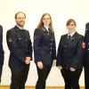 Der neue Vorstand des Lohrer Feuerwehrvereins mit (von rechts) den drei gleichberechtigten Vorsitzenden Michael Hübner, Isabell Kraus und Linda Schüler, Kassier Thomas Hergenröder und Schriftführer Oliver Sander.