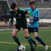 Trotz der zwei Treffer von Kapitän Max Albert (vorne) musste sich der TSV Großbardorf im Verfolgerduell gegen die SG Quelle Fürth (hinten Damian Jarcutchi) mit 2:5 geschlagen geben.