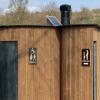Diese neuartigen öffentliche Toilette wurde jetzt am Friedhof in Reichenberg aufgestellt.