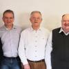 Der neue Vorstand, (von links) Thomas Steinhauer, Viktor Riedel-Royé, Roland Streit, Wolfgang Schleichert und Arnold Sendner, mit Wahlleiter Gerd Götz.