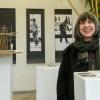 Die Winterhäuser Künstler Gerda Enk (Bild) und Thomas Reuter zeigen in Reuters Atelierräumen eine Ausstellung zu den Projekten "Straße des Friedens".