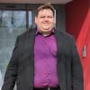 Der frischgewählte Bürgermeister von Röthlein: Peter Gehring vor seiner neuen Arbeitsstätte.