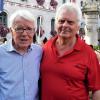 Walter Braun mit dem Präsidenten des Bundesligisten Borussia Dortmund sowie 1. Vizepräsidenten des DFB, Reinhard Rauball (links), beim Straßenweinfest in Sommerach. Walter Braun mit dem Präsidenten des Bundesligisten Borussia Dortmund sowie 1. Vizepräsidenten des DFB, Reinhard Rauball (links), beim Straßenweinfest in Sommerach.