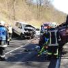 Schwerer Unfall auf der Kreisstraße 2266.