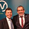 Glaubt nach den jüngsten Lockerungen nun an eine lohnenswerte Tennis-Verbandsrunde: BTV-Präsident Helmut Schmidbauer (links), hier mit Thomas Heil, dem Vizepräsidenten des Deutschen Tennis-Bundes (DTB).