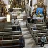 Abstand halten hieß am Sonntag die Devise in der Kirche St. Martin in Merkershausen. 