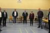 Die neuen Ochsenfurter Stadträte (von links): Otmar Reißmann (CSU), Stefan Pohl (CSU), Johannes Klinke (CSU), Christian Halbig (UWG), Dr. Iris Eisenmann-Trappe (Grüne), Jan Kohlhepp (Grüne) und Felix von Zobel (UWG).