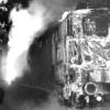 29. Mai 1991: Die Lok des Unglückszugs brannte völlig aus. Der Zugführer hatte sich mit einem Sprung aus dem Fenster leicht verletzt retten können.