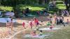 Zahlreiche Menschen nutzten die sommerlichen Temperaturen und verbrachten das vergangene Wochenende am Baggersee in Schweinfurt.