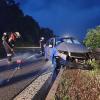 Bei einem Verkehrsunfall auf der A70 war die Rettungsgasse nicht offen. DIe Schonunger Feuerwehr musste sich den Weg mit dem Martinshorn "freihornen".
