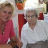 90. Geburtstag feierte Elisabeth Stier, ihre Schwiegertochter Gerlinde Stier gratulierte.
