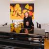 Yvonne Schneider in ihrem Pop-Up-Restaurant in Karlstadt.