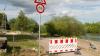 Dieses Provisorium soll den Radverkehr entlang des Mains in Sulzfeld entschleunigen.