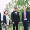 Die neuen Aufsichtsratsvorsitzenden sowie Mitglieder der Kommunalen Altenhilfe Bayern (von links): Thorsten Kopplin (Seniorenheim Jesenwang), Andrea Beyer (Seniorenheime des Landkreises Ansbach), Marco Fürsich (Kliniken im Naturpark Altmühltal; Pflegestation und Seniorenheim Anlautertal Titting), Michael Pfab (Senioreneinrichtungen des Landkreises Würzburg) und Simone Falkenstein (Kreisalten- und Pflegeheim Werneck GmbH).