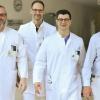 Die vier Hauptoperateure im Endoprothetikzentrum der Maximalversorgung im Caritas-Krankenhaus Bad Mergentheim: (von links):  Dr. Ralf Throm, Dr. Dirk Herold, Dr. Axel Kuttner und Prof. Dr. Christoph Eingartner.