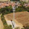 Dieser neue Funkmast bei Zeilitzheim soll noch heuer in Betrieb gehen.