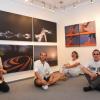Fotografie in all ihren Facetten zeigen (von links) Csaba Horovitz, Johannes Ortloff, Sonja Demmler und Thomas Bauer beim Kunstverein Bad Neustadt.