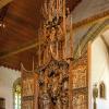 Marienaltar von Tilman Riemenschneider in der Herrgottskirche in Creglingen. Dort ist um den 15. August wieder das Lichtwunder zu erleben. Das "Liebliche Taubertal" wartet mit einer Reihe international anerkannter Kunstwerke auf.