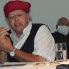 Zum Abschluss der Sommerakademie gastierte U We Claus auf Schloss Homburg mit einem „Joseph Beuys-Abend“.