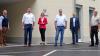 Geschäftsübergabe (von links): Christian Keller (Bürgermeister Grafenrheinfeld), Constantin Reitzenstein, Anja Weisgerber (Bundestagsabgeordnete), Stefan Zimmerer, Stefan Funk (Stadtrat), Karlheinz Schmitt.