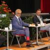 Eine hochkarätige Diskussionsrunde über die Ausbildung des sängerischen Nachwuchses und mögliche Karrieren (von links): Musikkritiker Uwe Friedrich, Komponist Giorgio Battistelli, GMD Enrico Calesso und Clarry Bartha. Eine hochkarätige Diskussionsrunde über die Ausbildung des sängerischen Nachwuchses und mögliche Karrieren (von links): Musikkritiker Uwe Friedrich, Komponist Giorgio Battistelli, GMD Enrico Calesso und Clarry Bartha.