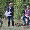 Nicht Rehe, sondern vor allem wirtschaftliche Interessen schadeten dem Wald, sagten bei einem Pressetermin im Partensteiner Wald (von links) Hubert Helfrich, Stephan Amend und Ingo Steigerwald.