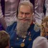 Gütig dreinblickender Landesherr: Markus Söder 2018 als Prinzregent Luitpold bei "Fastnacht in Franken" in Veitshöchheim.