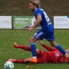 Der TSV Aubstadt (am Boden Steffen Behr) kassierte seine erste Pflichtspiel-Niederlage nach dem Re-Start. Aschaffenburg (Marcel Schelle) war bei seinem 4:0-Erfolg mehr als einen Tick stärker.