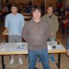 Die Geschicke des TSV Sulzfeld lenken (vorne von links) Vorsitzender Bernd Hering, sein Stellvertreter Karl-Heinz Zehnder und Kassier Roland Süßmeier, sowie (hinten von links) Schriftführer Daniel Hack und Haus- und Grundverwalter Dieter Nagel.