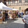 Im August fiel er wegen Corona aus, am 24. und 25. Oktober wird er nun nachgeholt: der Keramikmarkt in Römhild. Das Foto entstand im Hof der Glücksburg im August vergangenen Jahres.