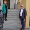 Staatssekretärin Anna Stolz stattete Eußenheims Bürgermeister Achim Höfling den lang geplanten Besuch ab.