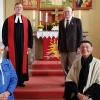 Hinten im Bild (von links): Dekan Roth und Andreas Rambach (75 Jahre, Kronjuwelenkonfirmation). Vorne: Johanna Mehring und Gudrun Opp (70 Jahre, Gnadenkonfirmation). Hinten im Bild (von links): Dekan Roth und Andreas Rambach (75 Jahre, Kronjuwelenkonfirmation). Vorne: Johanna Mehring und Gudrun Opp (70 Jahre, Gnadenkonfirmation).