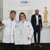 Glückliche Gewinner bei der 31. Verleihung des Zacharias-Preises: (von links) Frank Breuer (Senior Activation Manager Ingredients bei CSM Bakery Solutions und Vorsitzender der Zacharias-Jury), Axel Schmitt und Eva Schmitt, Jörg Thieltges (Director Field Sales Germany/Nordics bei CSM Bakery Solutions) und Manfred Laukamp (Director Activation Ingredients bei CSM Bakery Solutions).