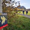 Mit einem kleinen Schild „Dorfrunde“ wurde die rund drei Kilometer lange Dorfrunde um Oberweißenbrunn in den vergangenen Tagen markiert.