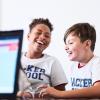 Bei der Hacker School konnten Kinder und Jugendliche die Programmiersprachen HTML, CSS und Javascript kennenlernen.