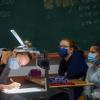 Schulunterricht mit Maske ist mittlerweile zur Regel geworden. Schulunterricht mit Maske ist mittlerweile zur Regel geworden.