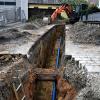 Die Kanal- und Wasserleitungsarbeiten in der Billingshäuser Straße gehen gut voran. Hier wird die Wasserleitung in der Gartenstraße erneuert. Die Kanal- und Wasserleitungsarbeiten in der Billingshäuser Straße gehen gut voran. Hier wird die Wasserleitung in der Gartenstraße erneuert.
