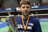 Auch nach seiner aktiven Karriere nahm Michael Fuchs gelegentlich noch den Schläger in die Hand. Wie hier, als er im Jahr 2019 mit dem BC Saarbrücken-Bischmisheim zum neunten Mal deutscher Badminton-Mannschaftsmeister wurde.