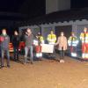 Hamicher Winterzauber beschert vorzeitiges Weihnachten. Im Bild (von links): Jürgen Geyer (VfGuL), Förster (Nightrunner), Harald Häpp (CSU), Jannik Meusel (MV Hambach) Stefan Behr (Hühnerjäger), Katja Zillmer (Koordinatorin) und Bürgermeister Willi Warmuth (KuSiDi).