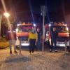 Mit den zwei neuen Tragkraftspritzenfahrzeugen für die Freiwilligen Feuerwehren Obbach und Sömmersdorf trafen die Verantwortlichen mitten in der Nacht auf dem Rathausplatz Euerbach ein, wo sie von Bürgermeisterin Simone Seufert (Mitte) empfangen wurden.