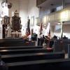 Einige Vereine mit ihren Fahnenabordnungen hatten sich in der St. Burkard Kirche eingefunden, um einen Festakt im Rahmen des Gedenkgottesdienstes zum Volkstrauertag zu begehen.