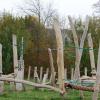 Familien-Spielplatz: Der Kletter-Spielplatz an der Mainlände in Eibelstadt ist generationenübergreifend konzipiert.