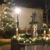 Der Dorfplatz in Burglauer wird zum Winterwunderland.