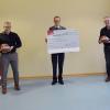 Im Bild: Bernd Pappert, Malteser-Diözesangeschäftsführer Stefan Dobhan, Manfred Klüber und Uwe Ullmann (Prokurist Bäckerei Pappert).